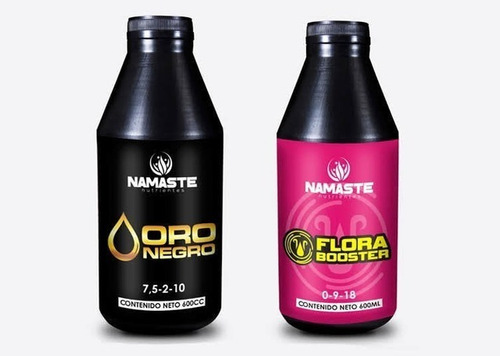 Combo Namaste Bases Flora Vege Oro Negro Flora Booster 500ml