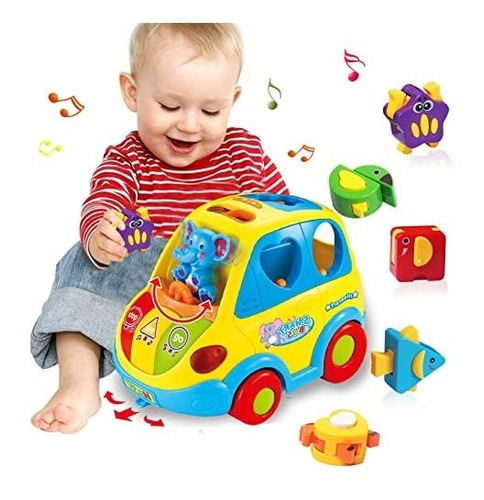 Auto Musical Con Actividades Y Bloques Para Niños Pequeños