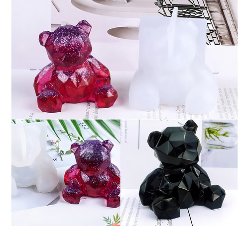 3 Moldes De Resina De Animales De Dibujos Animados 3d, Molde