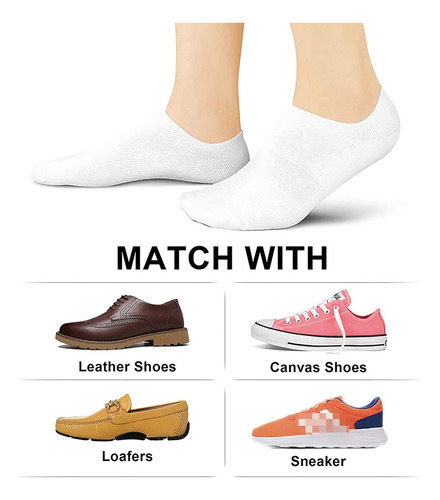 8 Pares De Calcetines Tobilleros De Corte Bajo Para Zapatill