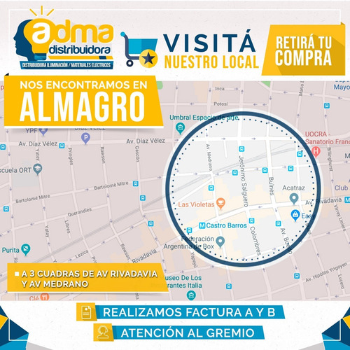 Kit Instalación Domiciliaria 2x Termica Disyuntor Caja 40a