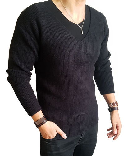 Sweater / Chaleco Oversize V Hombre