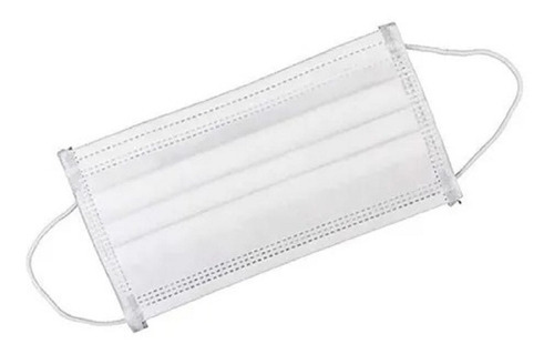Imagem 7 de 9 de Kit 50 Máscaras Descartáveis Branca Tripla Clip Nasal Septi