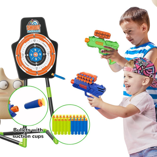 Set Tiro Con 2 Arcos Con Luces Led Y Dardos De Espuma Nerf