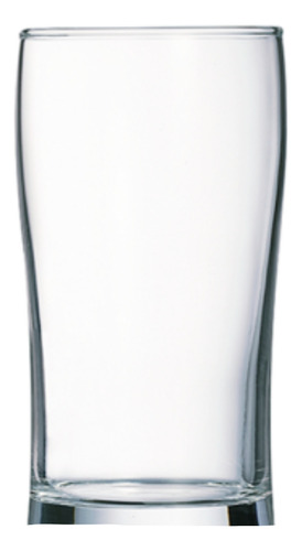 Vaso Cervecero Media Pinta De Vidrio 240 Ml Luminarc X12 Uni Color Transparente