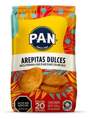Harina Para Arepitas Dulces Pan 500gr