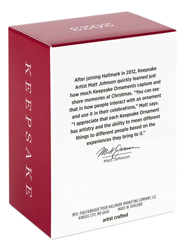 Adorno Navideño Hallmark Keepsake 2023 Son Cupcake