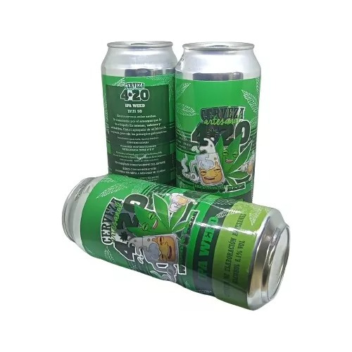 Cerveza Artesanal 420 Ipa Weed - Pack X6