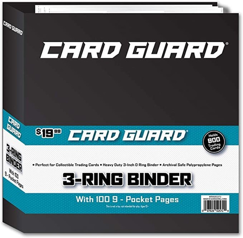 Cardguard Premium - Carpeta De Tarjetas De 3 Anillas De 3.0