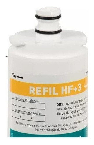 Refil C+3 Filtro Compatível Ibbl Purificador De Água Kit 2 Branco