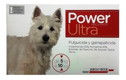 Pipeta Power Ultra Para Perros De 5 A 10 Kg