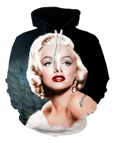 Marilyn Monroe 3d Hombre Y Mujer Sudadera Con Capucha