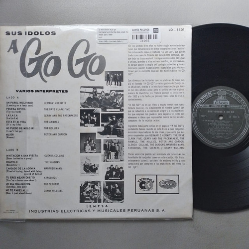Lp Sus Idolos A Go Go Hermans Hermits The Dave Clark Five (Usado)
