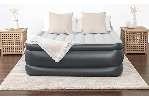 Sleeplux Durable Inflatable Air Mattress With Built-in Pump,