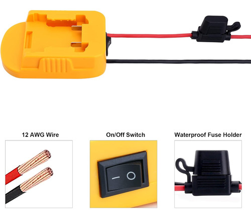 Elefly Paquete De 2 Adaptadores De Batería Power Wheels Comp