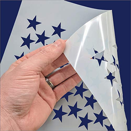 Plantilla De Pintura De Pared De Bandera De Estados Uni...