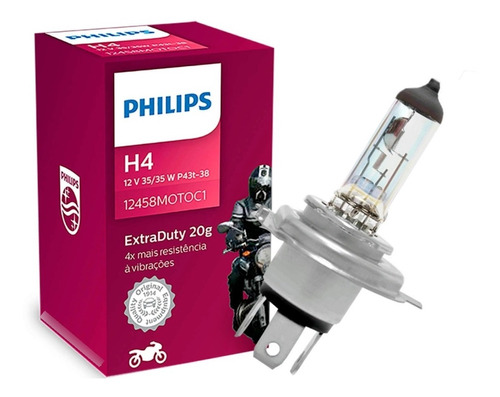 Lampada De Farol 12v 35/35w H4 - Philips 