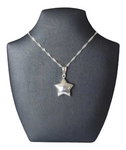 Cadenita Dije De Estrella - Plata Italiana 925