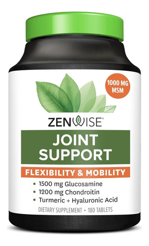 Zenwise Joint Support Glucosamina Condroitina 180 Tabs Sabor Sin Sabor