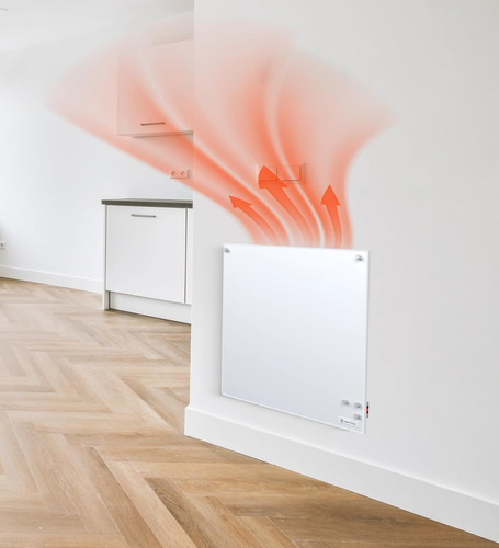 Panel Calefactor 500w Placa 2 En 1 Estufa Electrica Temptech Blanco