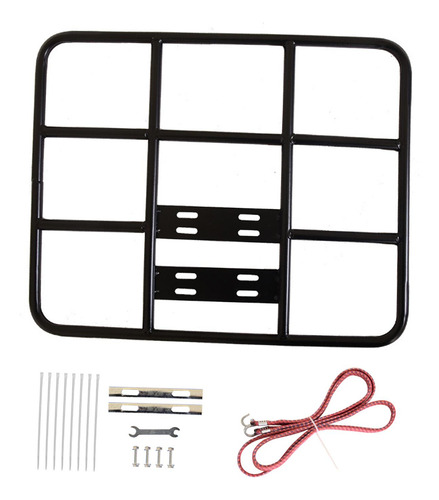 Estante De Carga Para Bicicleta De Metal, Cesta Con Correa