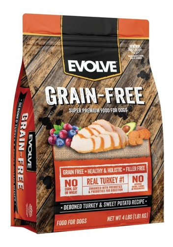 Evolve Dog Grain Free Pavo 4lbs