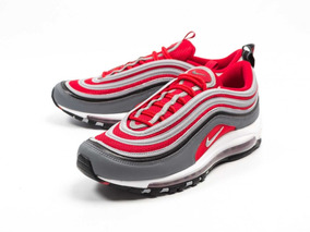 air max 97 vermelho e cinza