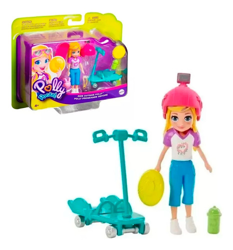 Polly Pocket Ride Outside Pequeñas Grandes Aventuras- Mattel