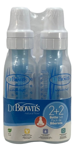 Dr. Browns  Botellas Para Bebe 4 Piezas   4oz Y 8 Oz