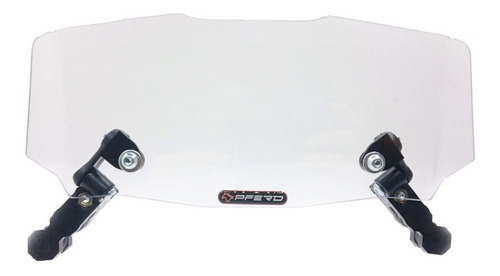 Imagen 4 de 9 de Spoiler Deflector De Parabrisa Pferd Xm Movible Moto Delta