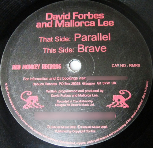 David Forbes, Mallorca - Parallel / Brave Single Imp Uk Lp
