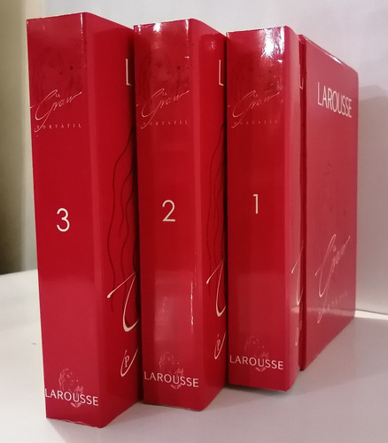  Larousse Enciclopedia  La Gran Portátil 3 Vols Y Un Cd Rom 