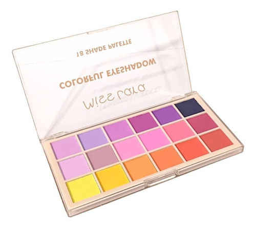 Paleta Sombras Ojos 18 Colores Mate Miss Lara Colorful