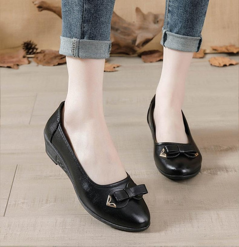 Mocasines Casuales Para Mujer Zapatos De Cuero Cómodos