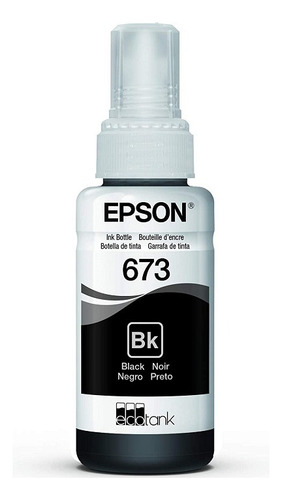 Botella De Tinta Original Epson 673120 Negro L800 L850 L1800