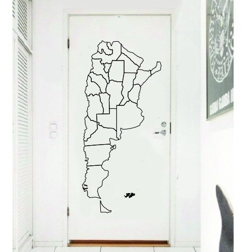 Vinilos Decorativos Mapa De Argentina Provincias