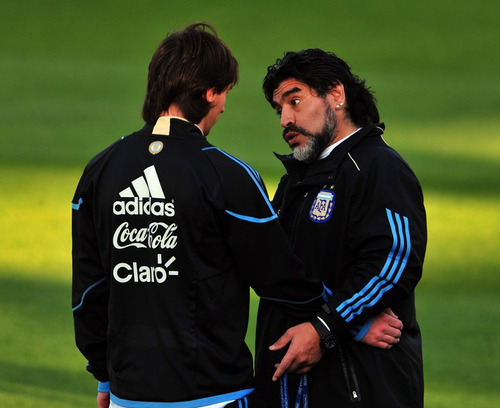 Bermuda 3/4 Afa 2010 Selección Argentina Adidas Messi Marado (Usado)