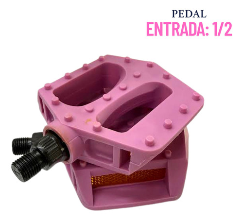 Asiento Niña R16 Bicicleta + Puños + Timbre + Barbas + Pedal Rosa Chicle