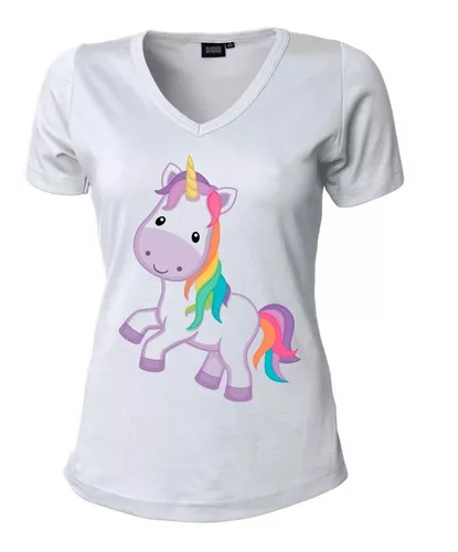 Camisetas Para Mujer Unicornio Ponys Ponies Estampadas | interés