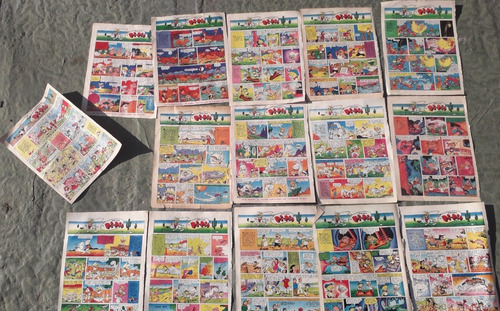 Lote X 15 Clipping De Revista Anteojito Aventuras Pi Pio (Usado)