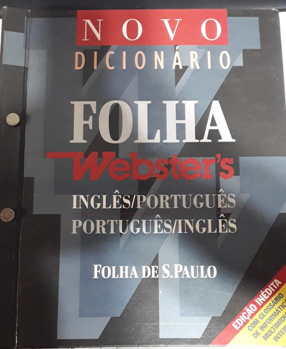 Livro Novo Dicionário Folha Websters - Inglês/português - Folha De S. Paulo [00]