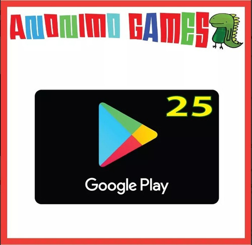 Google Play Play Store Prepaga Compras Valor 25 Usd / Usa