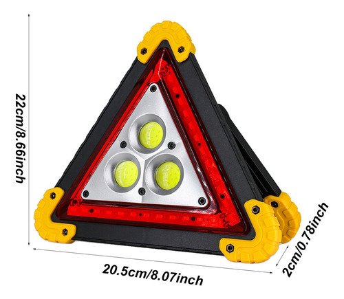 Señal De Seguridad Led Triangular Luces Triangulares Led Par