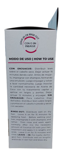 Imagen 7 de 10 de Protector Termico Aceite De Coco C/ Quinoa Caja X48uni.