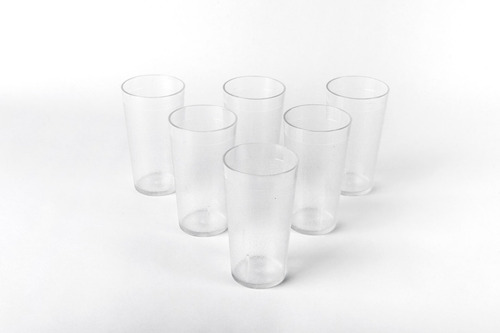 8 Pzs Vaso 16oz Policarbonato Alta Resistencia Color Transparente