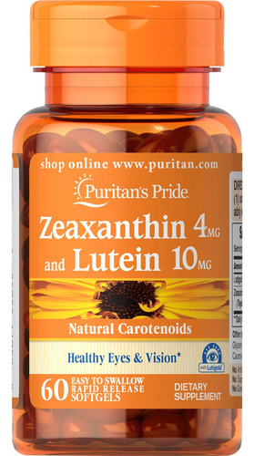 Puritan's Pride Zeaxantina 4 Mg Con Luteína 10 Mg, Apoya Oj