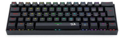 Redragon Dragonborn Rgb Preto Switch Azul Abnt2 Preto Português Brasil
