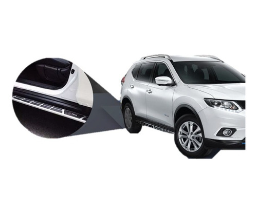 Estribos Nissan X-trail 2016 - 2020 Aluminio C/ Logo