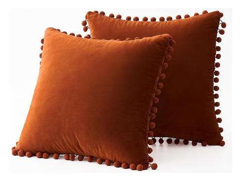 Fundas De Almohada Decorativas De 12 X 20 Pulgadas, Color Óx