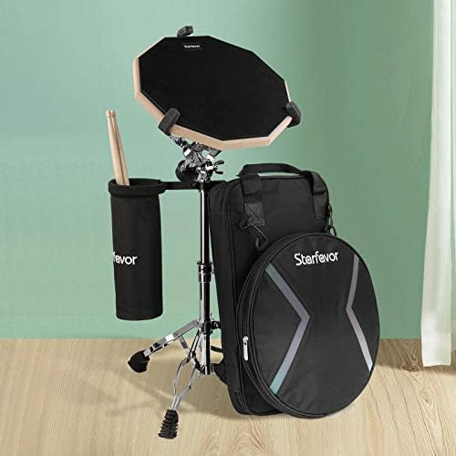 Starfavor Drum Practice Pad Con Snare Drum Stand Set, Kit De
